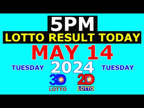 Lotto Result Today 5pm May 14 2024 (PCSO)