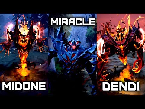 BEST Shadow Fiend players — Miracle, MidOne, Dendi