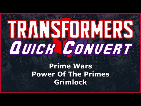 Transformers Prime Wars Power Of The Primes Voyager Dinobot Grimlock | Quick Convert