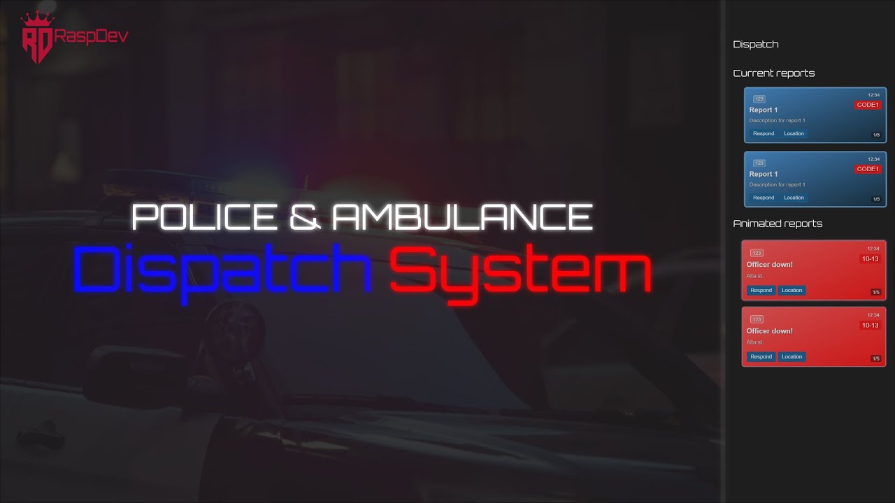 [REWORKED] Police & Ambulance Dispatch System Thumbnail