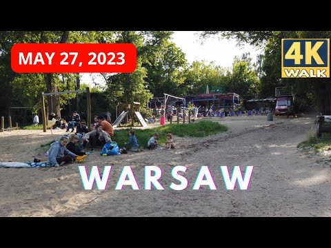 Warsaw Poland Walking Tour 4k