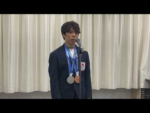 フィギュア佐藤選手　母校訪問／埼玉県