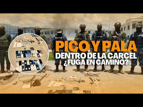 Escándalo en la Cárcel de Cotopaxi: 43 celulares, balanzas y herramientas de excavación #noticias