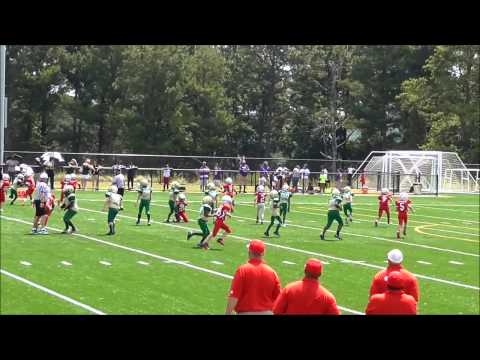 Beau Clemens #1 Archer 9U Tigers vs Grayson (Jamboree) DE/QB/WR/FB/RB