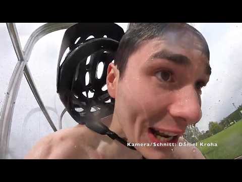 Jonas testet die neue Schätzlerrutsche