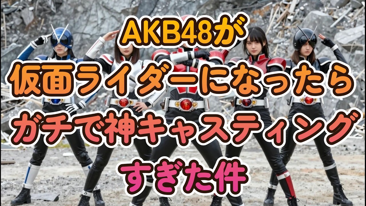 もしも…AKB48が仮面ライダーになったらガチで神キャスティングすぎた件