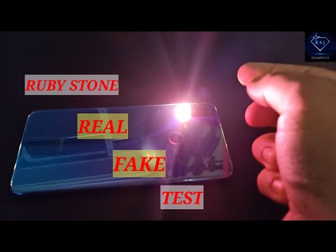 😱 RUBY STONE REAL FAKE TEST