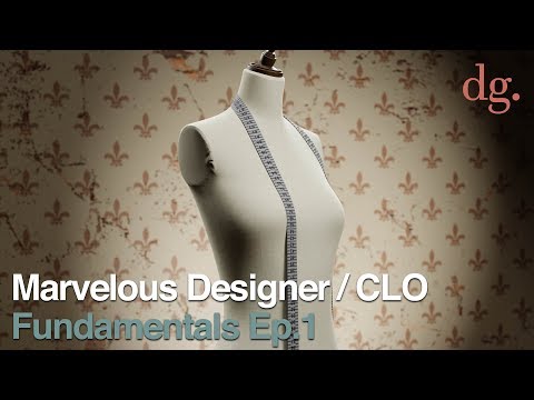 Marvelous Designer / CLO 3D Tutorial:  Fundamentals Ep.1