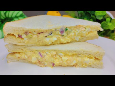 Salmon sandwich recipe mayonnaise! Easy and simple salmon bread recipe for breakfast!