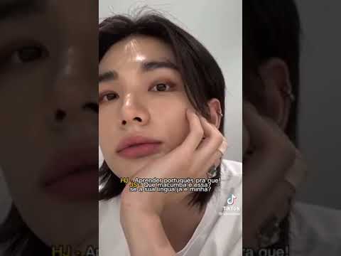 stray kids reagindo a SN falando em português
