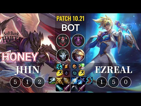 SHG Honey Jhin vs Ezreal Bot - KR Patch 10.21