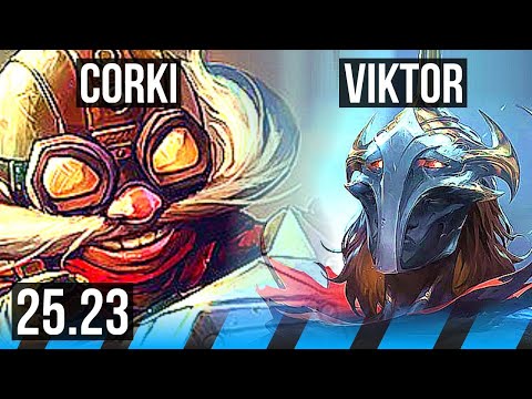 CORKI vs VIKTOR (MID) | 7/3/8 | KR Grandmaster | 25.23