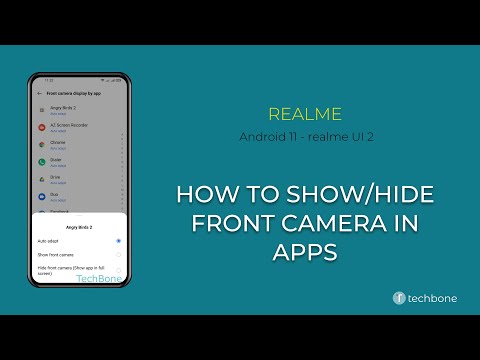 How to Show/Hide Front Camera in Apps - realme [Android 11 - realme UI 2]