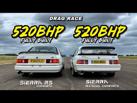 KILLER COSWORTHS..  520HP FORD SIERRA RS500 v 520HP SIERRA RS