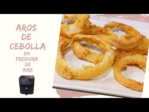 Aros de cebolla en freidora de aire