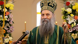 Патријарх Порфирије освештао Храм Светог Саве у Дежеви