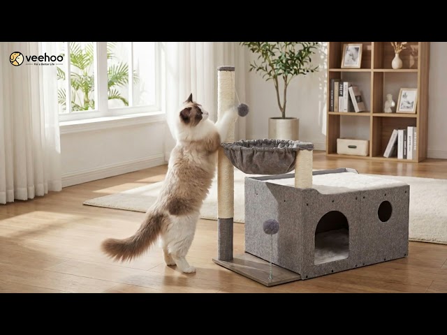 Veehoo Extra Large Cat House Bed