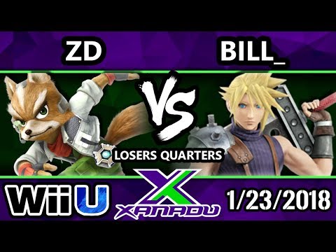 S@X 238 Smash 4 - ZD (Fox) Vs. Bill_ (Cloud) - SSB4 Losers Quarters - Smash Wii U