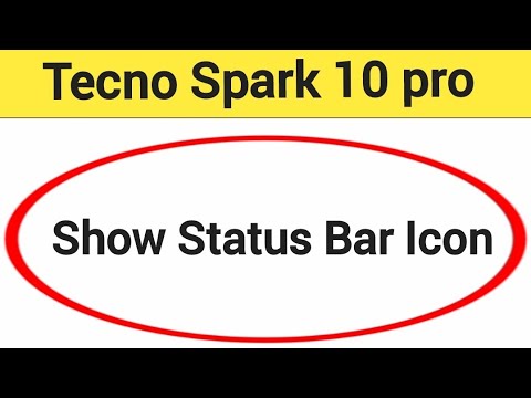 How to show status bar icon, Tecno Spark 10 pro me status bar icon Kaise lagaen