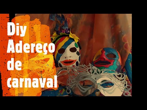 Como fazer um adereço de Carnaval  #DIY  How to make a #DIY Carnival prop