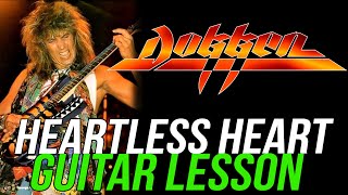 Dokken Heartless Heart | Rhythm Guitar Lesson [George Lynch]