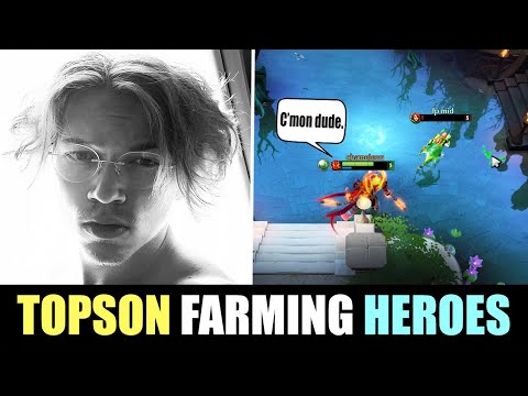 Topson Farming Heroes with his EMBER SPIRIT DOTA 2