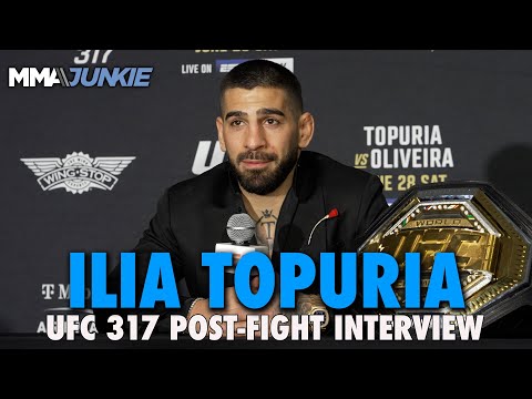 Ilia Topuria 'best in the world' after KO of Charles Oliveira, targets Paddy Pimblett | UFC 317