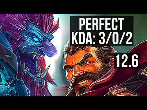 TRUNDLE vs GRAVES (TOP) | 3/0/2, 800+ games, 1.1M mastery | EUW Diamond | 12.6