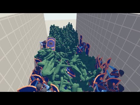 200X SHIELD BEARERS vs ZOMBIES - Totally Accurate Battle Simulator TABS