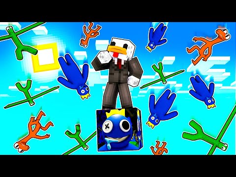 SOPRAVVIVO SOPRA UN SOLO BLOCCO DEI RAINBOW FRIENDS - MINECRAFT ITA