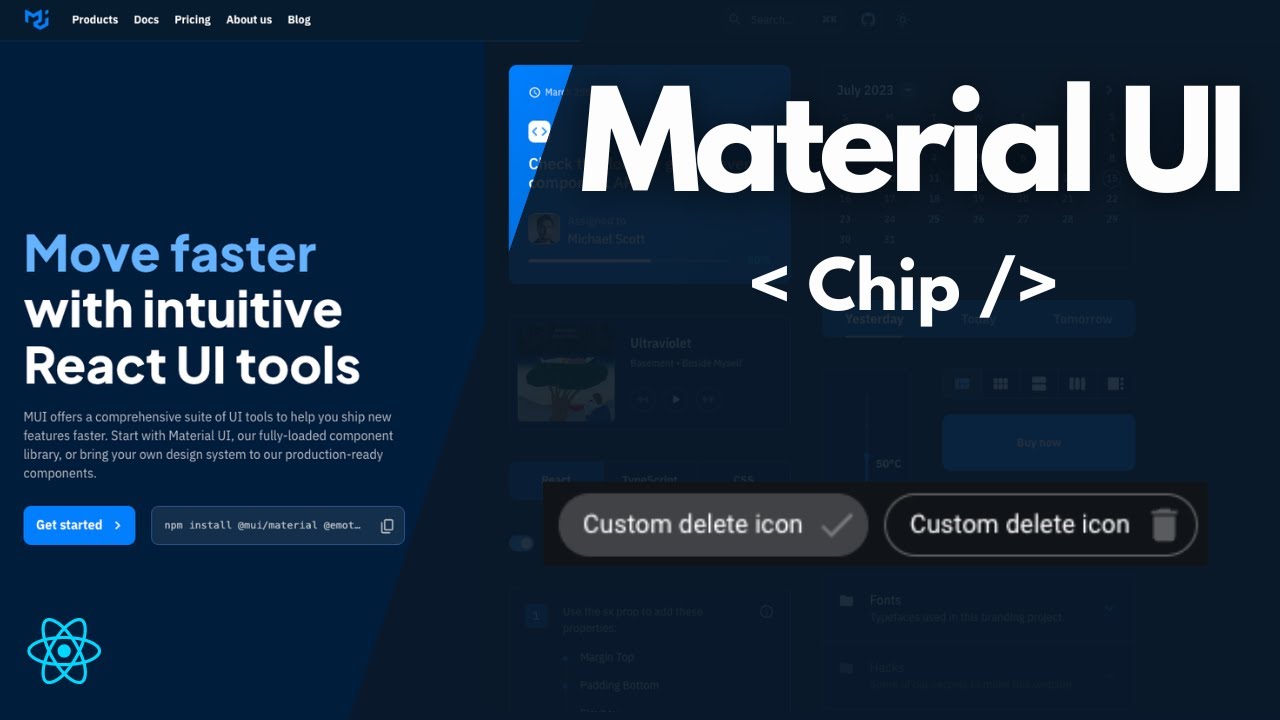 Chip - Learn Material UI Components in React