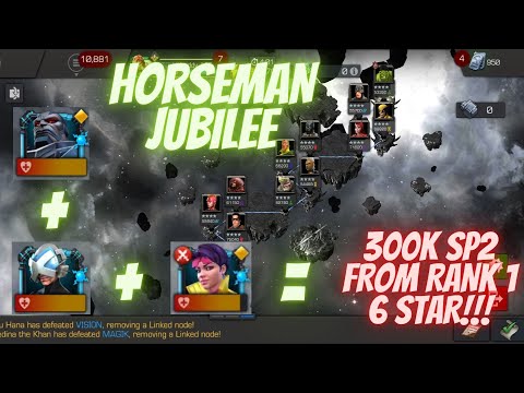 APOCALYPSE + PROFESSOR X + JUBILEE = 300K+ SP2 FROM RANK 1 6 STAR!!!