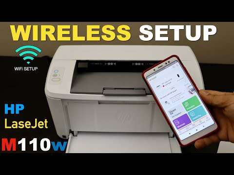 HP LaserJet M110we Wireless Setup, WiFi Setup, Connect To Wireless Network & Add in SmartPhone.