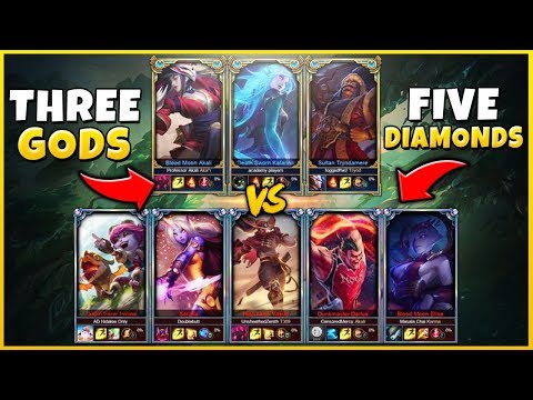 3 BEST ONE-TRICKS WORLD VS. 5 DIAMOND PLAYERS Ft. KatEvolved, Foggedftw2 - League of Legends
