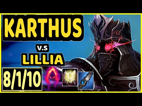 CAEDREL (KARTHUS) vs LILLIA - 8/1/10 KDA JUNGLE GAMEPLAY - EUW Ranked GRANDMASTER