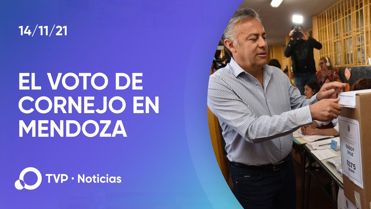 El voto de Alfredo Cornejo en Mendoza