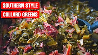 SOUTHERN COLLARD GREENS RECIPE | HOW TO MAKE COLLARD GREENS | SOUL FOOD RECIPES FOR BEGINNERS