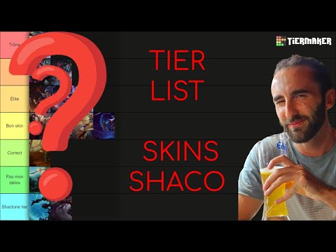 TIER LIST SKINS SHACO UPDATED