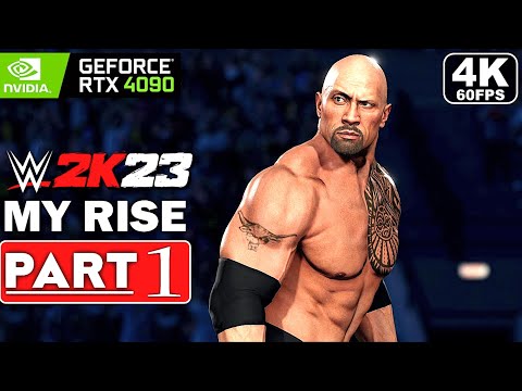 WWE 2K23 MyRise Gameplay Walkthrough Part 1 FULL GAME [PC 4K 60FPS RTX 4090] - No Commentary