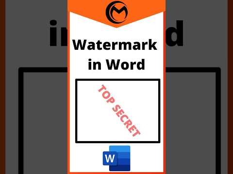 How to Insert a Watermark in Microsoft Word