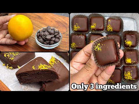 No Sugar, Just 3-Ingredient Chocolate Orange Delight/Truffles Recipe