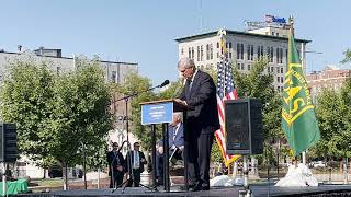 Secretary of Agriculture Tom Vilsack speaks on $6 million grant to help plant trees in Cedar Rapids
