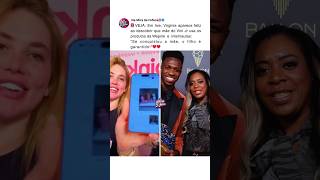 VIRGINIA FELIZ COM A MÃE DO VINI JR🥺❤️Virginia feliz por mãe Vini Jr usar Wepink #fofoca #virginia