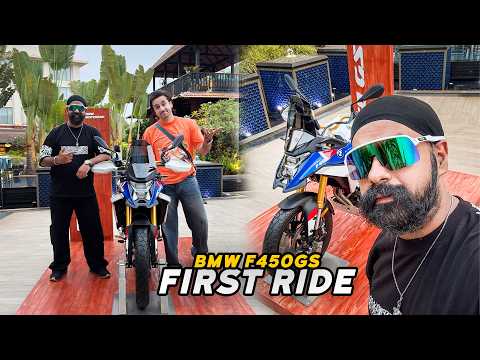 met NIKHIL bhai at new BMW F 450GS launch ! 1st ride pe Shock laga!!