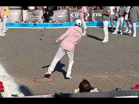 Pétanque 2021 Le fameux carton rouge de Christian FAZZINO (HD)