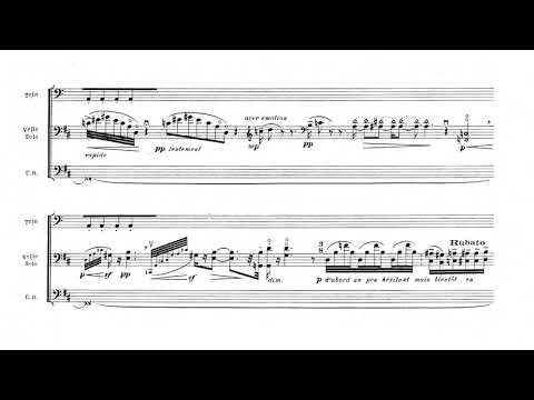 [André Caplet] Epiphanie, Fresque musicale pour violoncelle et orchestre (Score-Video)