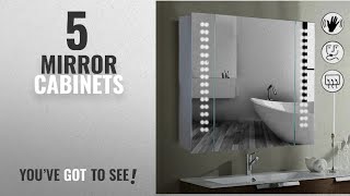 Top 10 Mirror Cabinets [2018]: Led Illuminated Bathroom Mirror Cabinet Shaver Demister Sensor