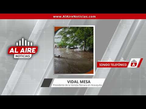 Creciente del río mantiene en riesgo a familias de Reineras en Arauquita