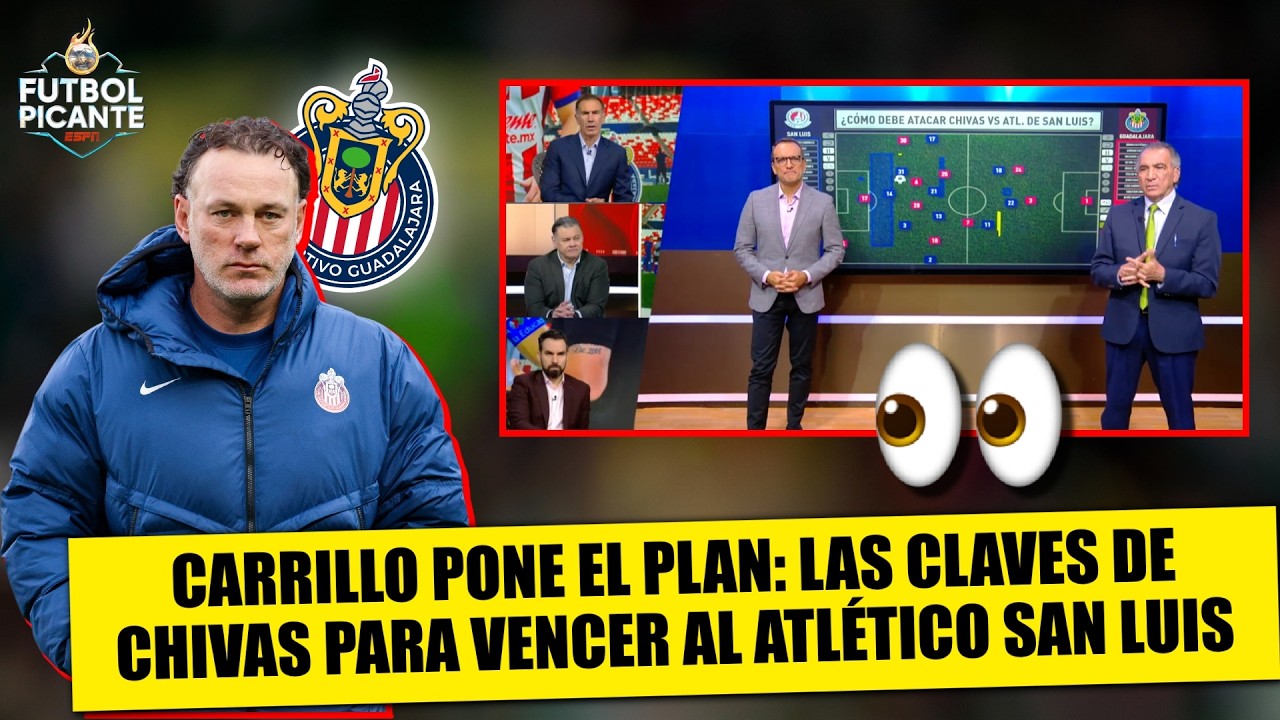 CARRILLO CON LA FÓRMULA: Así debe ATACAR CHIVAS y hacer daño al ATLÉTICO SAN LUIS | Futbol Picante