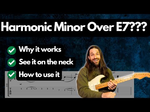 Fast & Easy E7 Guitar Lick – Harmonic Minor – Lick Library #1